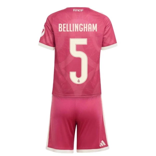 Fotbalové Dresy Real Madrid Jude Bellingham 5 Dětské Alternativní 2026-27 Fotbalové Dresy Real Madrid Jude Bellingham 5 Dětské Alternativní 2026-27