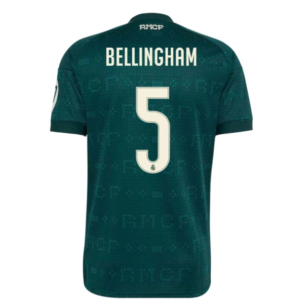Fotbalové Dresy Real Madrid Jude Bellingham 5 Venkovní 2026-27 Fotbalové Dresy Real Madrid Jude Bellingham 5 Venkovní 2026-27