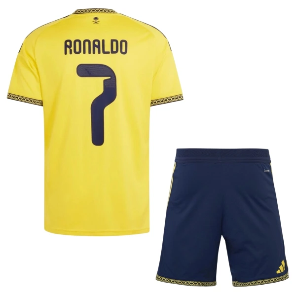 Fotbalové Dresy Al-Nassr FC Cristiano Ronaldo 7 Dětské Domácí 2026-27 Fotbalové Dresy Al-Nassr FC Cristiano Ronaldo 7 Dětské Domácí 2026-27