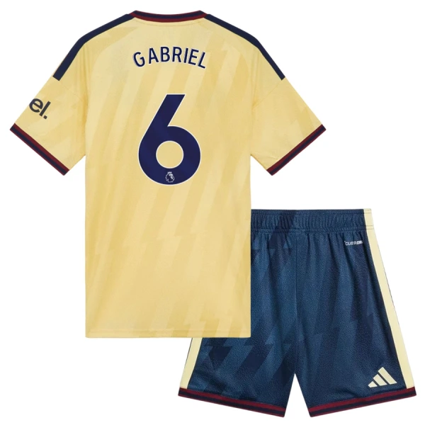 Fotbalové Dresy Arsenal Gabriel 6 Dětské Alternativní 2026-27