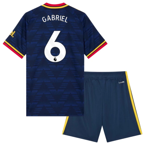 Fotbalové Dresy Arsenal Gabriel 6 Dětské Venkovní 2026-27 Fotbalové Dresy Arsenal Gabriel 6 Dětské Venkovní 2026-27
