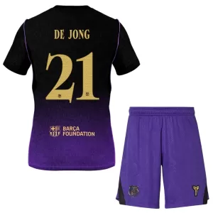 Fotbalové Dresy FC Barcelona Frenkie de Jong 21 Dětské Venkovní 2026-27