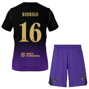 Fotbalové Dresy FC Barcelona Rodrigo Hernández 16 Dětské Venkovní 2026-27