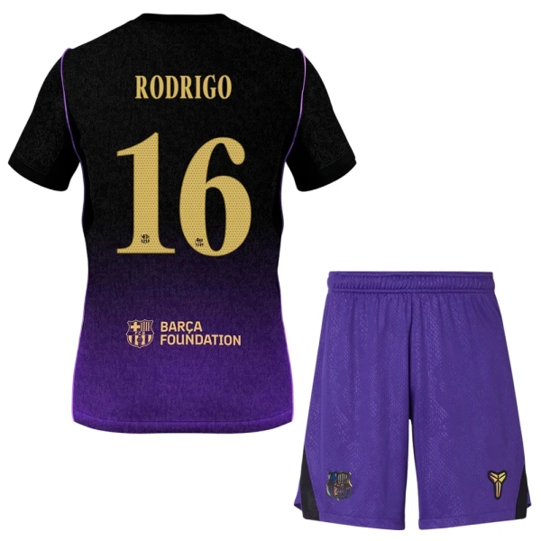 Fotbalové Dresy FC Barcelona Rodrigo Hernández 16 Dětské Venkovní 2026-27