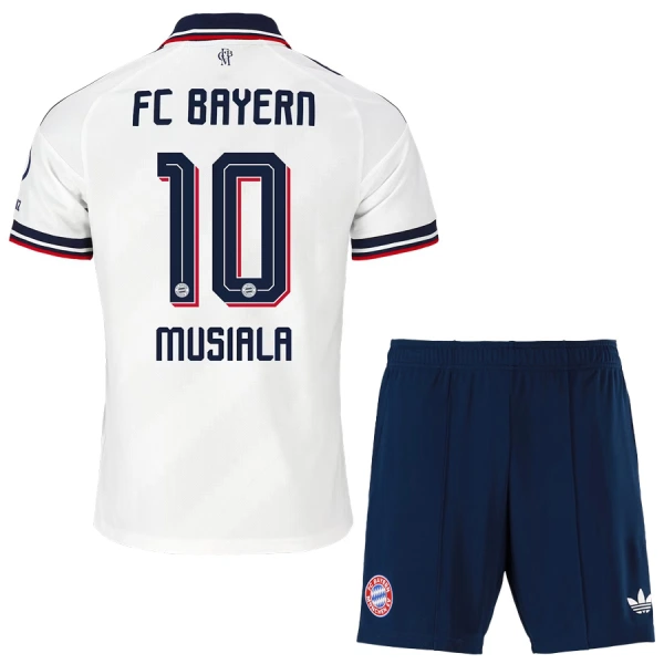 Fotbalové Dresy FC Bayern Mnichov Jamal Musiala 10 Dětské Venkovní 2026-27 Fotbalové Dresy FC Bayern Mnichov Jamal Musiala 10 Dětské Venkovní 2026-27