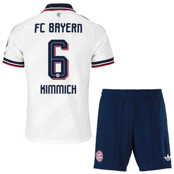 Fotbalové Dresy FC Bayern Mnichov Kimmich 6 Dětské Venkovní 2026-27 Fotbalové Dresy FC Bayern Mnichov Kimmich 6 Dětské Venkovní 2026-27
