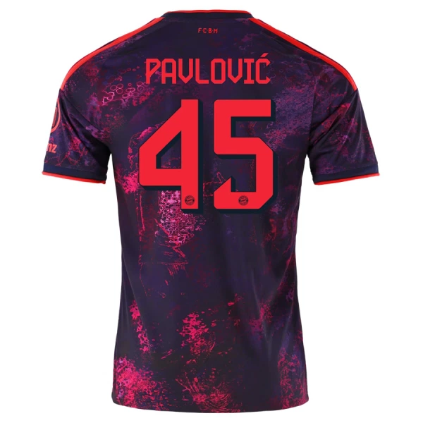 Fotbalové Dresy FC Bayern Mnichov Pavlovic 45 Alternativní 2026-27 Fotbalové Dresy FC Bayern Mnichov Pavlovic 45 Alternativní 2026-27