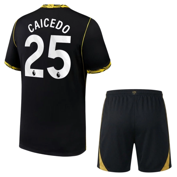 Fotbalové Dresy Chelsea FC Caicedo 25 Dětské Venkovní 2026-27 Fotbalové Dresy Chelsea FC Caicedo 25 Dětské Venkovní 2026-27