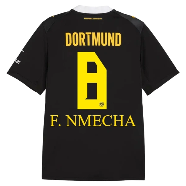 Fotbalové Dresy Borussia Dortmund F. Nmecha 8 Venkovní 2026-27 Fotbalové Dresy Borussia Dortmund F. Nmecha 8 Venkovní 2026-27