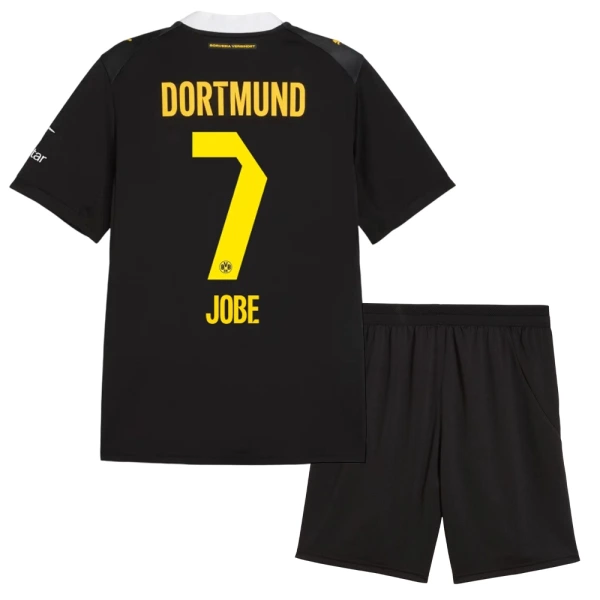 Fotbalové Dresy Borussia Dortmund Jobe 7 Dětské Venkovní 2026-27 Fotbalové Dresy Borussia Dortmund Jobe 7 Dětské Venkovní 2026-27