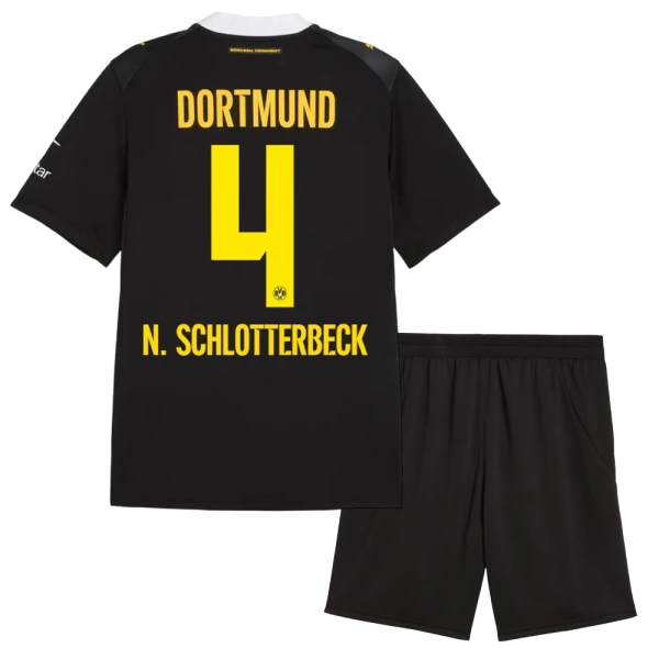 Fotbalové Dresy Borussia Dortmund N. Schlotterbeck 4 Dětské Venkovní 2026-27 Fotbalové Dresy Borussia Dortmund N. Schlotterbeck 4 Dětské Venkovní 2026-27