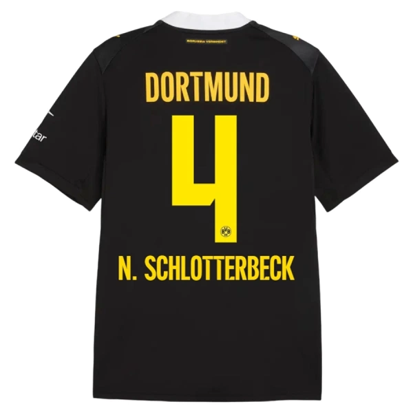 Fotbalové Dresy Borussia Dortmund N. Schlotterbeck 4 Venkovní 2026-27 Fotbalové Dresy Borussia Dortmund N. Schlotterbeck 4 Venkovní 2026-27