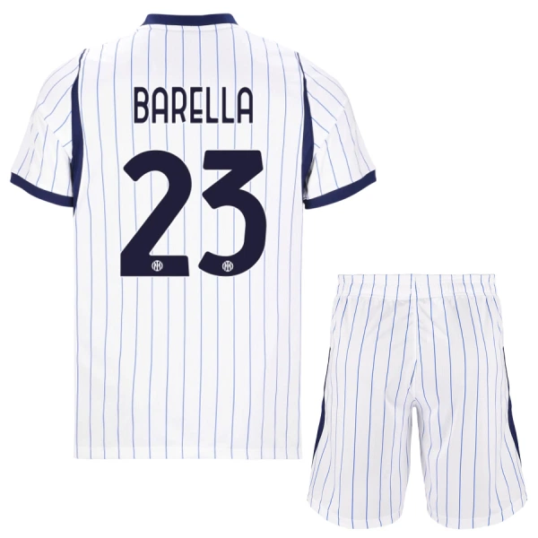 Fotbalové Dresy Inter Milán Barella 23 Dětské Venkovní 2026-27 Fotbalové Dresy Inter Milán Barella 23 Dětské Venkovní 2026-27