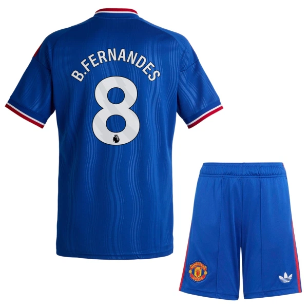 Fotbalové Dresy Manchester United Bruno Fernandes 8 Dětské Venkovní 2026-27 Fotbalové Dresy Manchester United Bruno Fernandes 8 Dětské Venkovní 2026-27