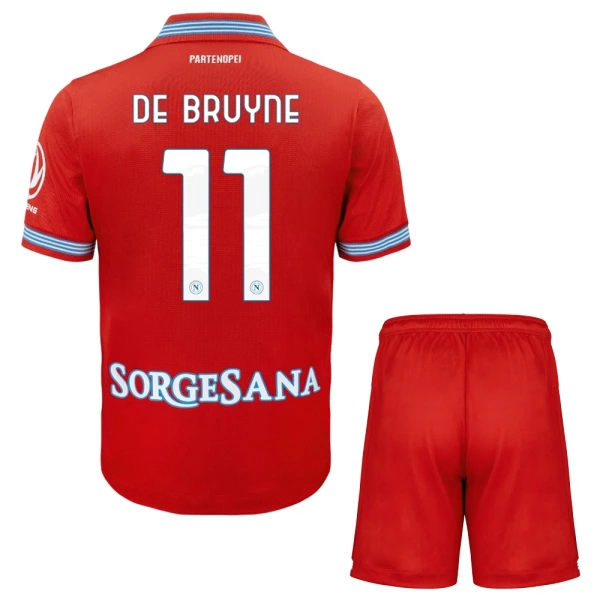 Fotbalové Dresy Napoli Kevin De Bruyne 11 Dětské Alternativní 2026-27 Fotbalové Dresy Napoli Kevin De Bruyne 11 Dětské Alternativní 2026-27