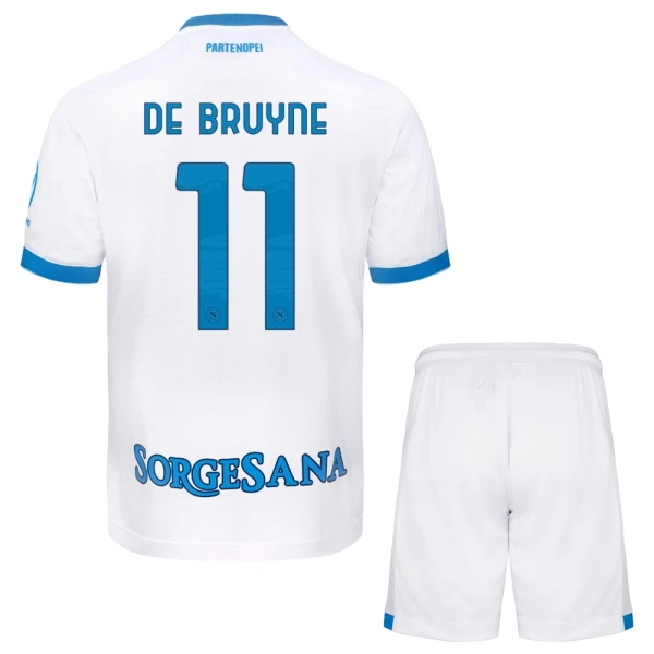 Fotbalové Dresy Napoli Kevin De Bruyne 11 Dětské Venkovní 2026-27 Fotbalové Dresy Napoli Kevin De Bruyne 11 Dětské Venkovní 2026-27