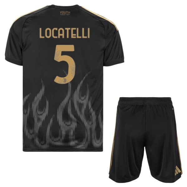 Fotbalové Dresy Juventus Locatelli 5 Dětské Alternativní 2026-27 Fotbalové Dresy Juventus Locatelli 5 Dětské Alternativní 2026-27