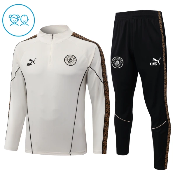 Manchester City Tréninkové Teplákové Soupravy Dětské 2026-27 Šedá Manchester City Tréninkové Teplákové Soupravy Dětské 2026-27 Šedá