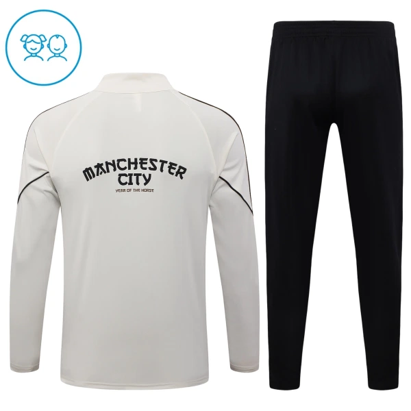 Manchester City Tréninkové Teplákové Soupravy Dětské 2026-27 Šedá