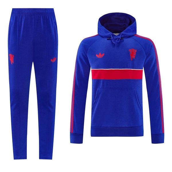 Manchester United Hoodie Tréninkové Teplákové Soupravy 2026-27 Modrá Manchester United Hoodie Tréninkové Teplákové Soupravy 2026-27 Modrá