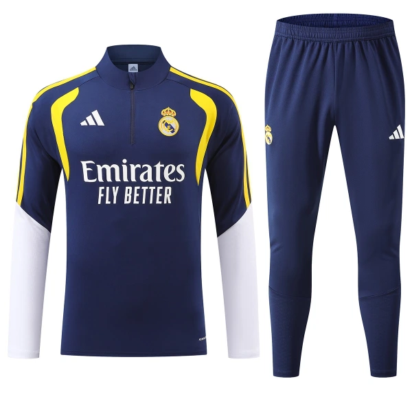 Real Madrid Tréninkové Teplákové Soupravy 2026-27 Modrá Real Madrid Tréninkové Teplákové Soupravy 2026-27 Modrá