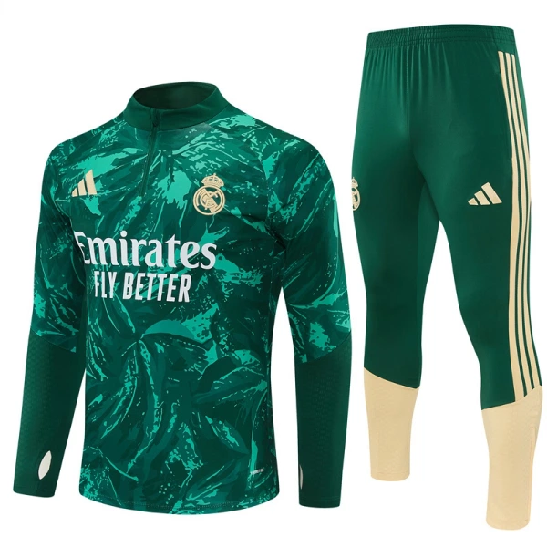 Real Madrid Tréninkové Teplákové Soupravy 2026-27 Zelená Real Madrid Tréninkové Teplákové Soupravy 2026-27 Zelená