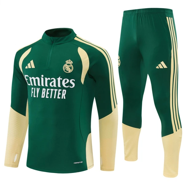 Real Madrid Tréninkové Teplákové Soupravy 2026-27 Zelená Real Madrid Tréninkové Teplákové Soupravy 2026-27 Zelená