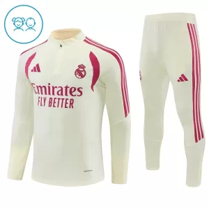 Real Madrid Tréninkové Teplákové Soupravy Dětské 2026-27 Bílá
