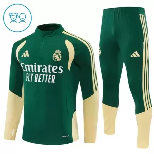 Real Madrid Tréninkové Teplákové Soupravy Dětské 2026-27 Zelená
