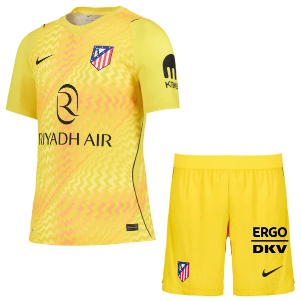 Brankářské Fotbalové Dresy Atlético Madrid Dětské 2026-27 Žlutá Brankářské Fotbalové Dresy Atlético Madrid Dětské 2026-27 Žlutá