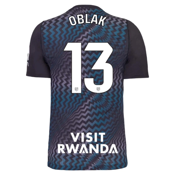 Brankářské Fotbalové Dresy Atlético Madrid Jan Oblak 13 2026-27 Černá Brankářské Fotbalové Dresy Atlético Madrid Jan Oblak 13 2026-27 Černá