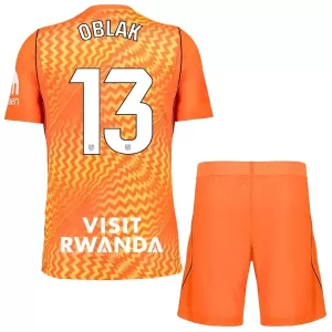 Brankářské Fotbalové Dresy Atlético Madrid Jan Oblak 13 Dětské 2026-27 Oranžový