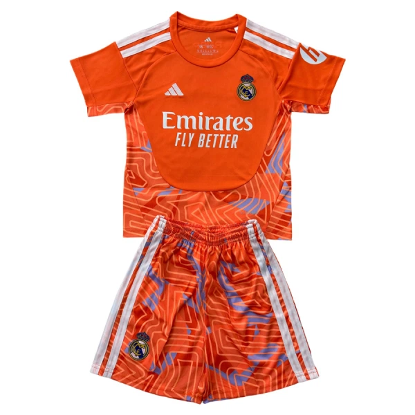 Brankářské Fotbalové Dresy Real Madrid Dětské 2026-27 Oranžový Brankářské Fotbalové Dresy Real Madrid Dětské 2026-27 Oranžový
