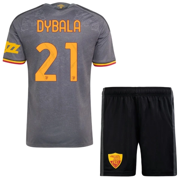 Fotbalové Dresy AS Řím Paulo Dybala 21 Dětské Alternativní 2026-27 Fotbalové Dresy AS Řím Paulo Dybala 21 Dětské Alternativní 2026-27