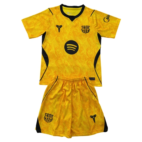 Brankářské Fotbalové Dresy FC Barcelona Dětské Venkovní 2026-27 Žlutá Brankářské Fotbalové Dresy FC Barcelona Dětské Venkovní 2026-27 Žlutá
