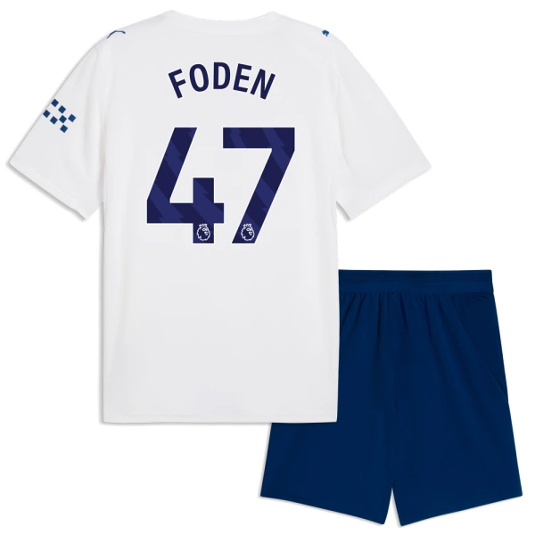 Fotbalové Dresy Manchester City Phil Foden 47 Dětské Alternativní 2026-27 Fotbalové Dresy Manchester City Phil Foden 47 Dětské Alternativní 2026-27