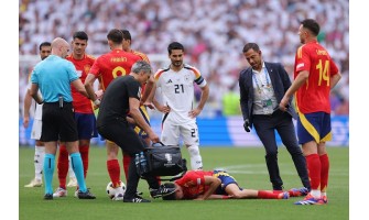 Divoký zápas mezi Španělskem a Německem Divoký zápas mezi Španělskem a Německem