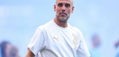 Dvě fotografie spojené z éry Manchesteru City známé jako éra Pepa Guardioly