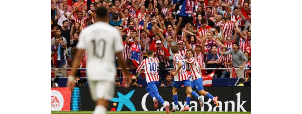 Real Madrid utrpěl svou první porážku v nové sezóně, pětigólovou prohru s Atléticem Madrid Real Madrid utrpěl svou první porážku v nové sezóně, pětigólovou prohru s Atléticem Madrid
