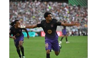 Rodri Hernández střílí svůj první gól za FC Barcelona